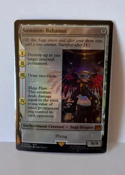 Summon: Bahamut (Prerelease Promo, "2025" Stamped, Foil) - MTG Final Fantasy - Image 1