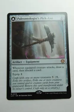 MTG Paleontologist's Pick-Axe // Dinosaur Headdress x1- -The Lost Caverns of Ixa - Image 1