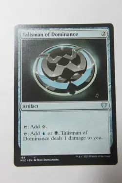 MTG Talisman of Dominance x1- -Midnight Hunt Commander-Lightly Played - Image 1