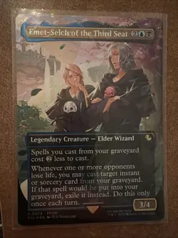 Emet-Selch of the Third Seat (Borderless) (Chocobo Track Foil) Final Fantasy MTG - Image 1