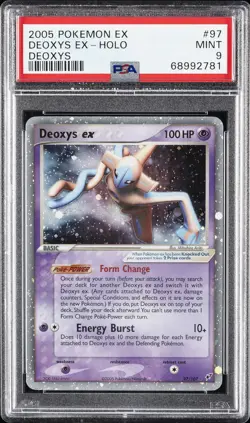 2005 POKEMON EX DEOXYS #97 DEOXYS EX-HOLO PSA 9 - Image 1