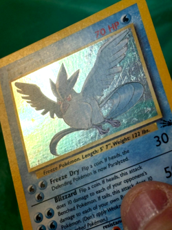 Articuno 2/62 Holo Rare MP/HP Pokemon 1999 Fossil Unlimited Card - Image 3