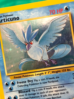 Articuno 2/62 Holo Rare MP/HP Pokemon 1999 Fossil Unlimited Card - Image 4