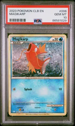 2023 POKEMON CLB-CLASSIC BLASTOISE & SUICUNE EX DECK #006 MAGIKARP PSA 10 - Image 1