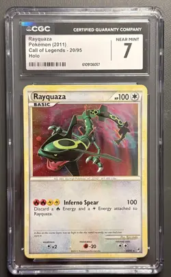 Rayquaza 20/95 Call of Legends Holo HP 2011 CGC 7 Pokemon TCG English - Image 1
