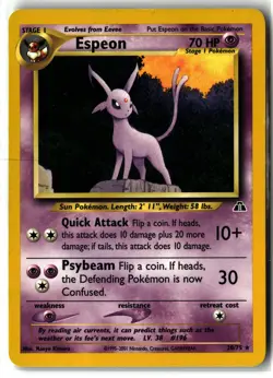 Espeon ⭐ 20/75 Rare Neo Discovery 2001 Pokemon NM/LP - Image 1