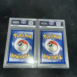 1999 Pokemon Fossil 1st Edition - PSYDUCK + GOLDUCK - PSA 9 Mint Set #53 #35 - Image 4