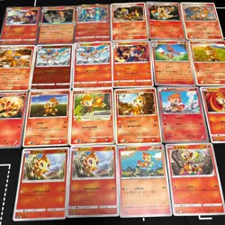 Lot of 22 Pokemon Chimchar Monferno Infernape Cards JapaneseTCG Mixed Lot - Image 1