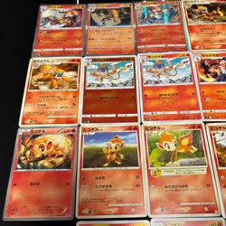 Lot of 22 Pokemon Chimchar Monferno Infernape Cards JapaneseTCG Mixed Lot - Image 2