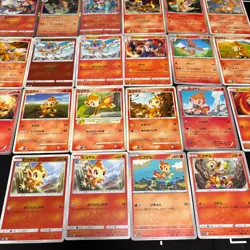 Lot of 22 Pokemon Chimchar Monferno Infernape Cards JapaneseTCG Mixed Lot - Image 4