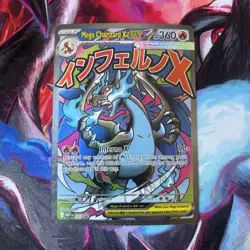 Mega Charizard X EX 023 Mega Evolution Promo Holo Dragon Pokemon Card - Image 1