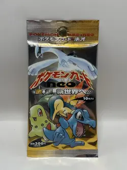 1999 Unopened/FactorySealed Authentic Pokemon Neo Genesis Booster Pack Japanese - Image 1