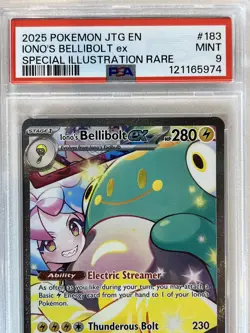 PSA 9 Iono's bellibolt ex #183/159 - Journey Together Pokemon TCG - Image 2
