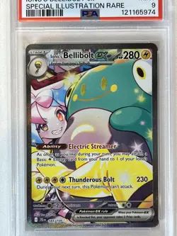 PSA 9 Iono's bellibolt ex #183/159 - Journey Together Pokemon TCG - Image 3