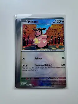 [MISCUT] Pokemon Prismatic Evolutions Miltank Poke Ball Error Factory Cut NM - Image 1