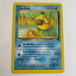 Psyduck 53/62 (Unlimited) Fossil Common Pokemon Moderate Play+ - Image 3