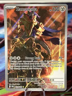 Zamazenta Destined Rivals Illustration Rare 201/182 Pokemon NM/M - Image 1