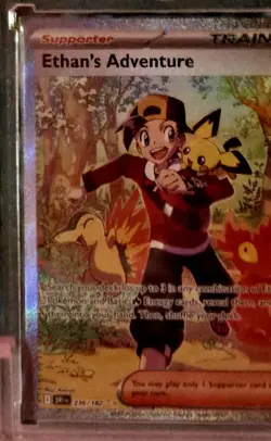 Pokemon TCG Destined Rivals Ethan's Adventure 236/182 SIR Special Illustration - Image 2