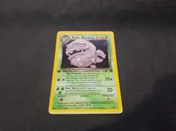 Dark Weezing 14/82 Team Rocket Holo Pokemon Card Rare Light Play Sunbleached 1st - Image 1