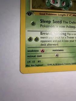 Pokemon TCG Erika's Bulbasaur Gym Challenge 1st Edition Uncommon 39/132 50 HP - Image 3