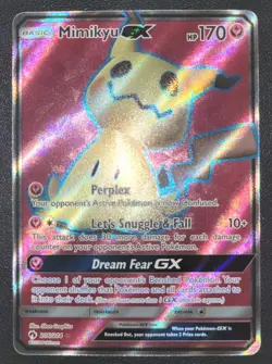 Pokemon Mimikyu GX Full Art SM Lost Thunder Ultra Rare Card 206/214 NM Condition - Image 2
