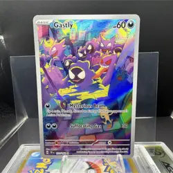 Pokemon Gastly Illustration Rare Holo SV05 Temporal Forces 177/162 HP 60 Suffoc… - Image 1