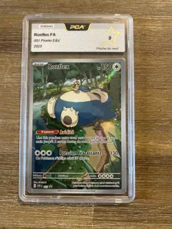 Cartes Grade Pokemon Ronflex AR Promo EV3.5 151 SVP051 FR PCA 9. - Image 1