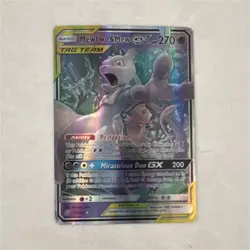 Pokemon Mewtwo & Mew GX SM-Unified Minds Ultra Rare Full Art Holo 222/236 - Image 1