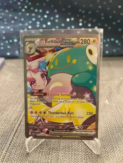Pokemon Iono’s Bellibolt ex 183/159 Journey Together Holo Illustration Rare - Image 1