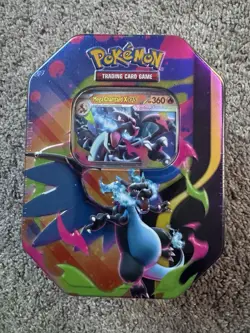 🔥 Mega Charizard X EX Tin Promo 4 Packs Pokemon TCG Factory Sealed 🔥 - Image 1
