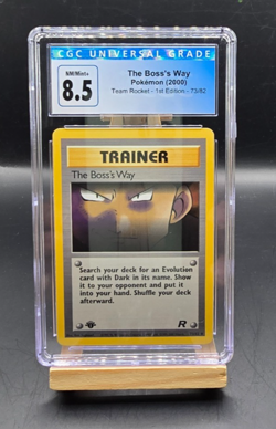 Pokemon The Boss's Way 1st Ed 2000 Team Rocket 73/82 CGC 8.5 - Image 1