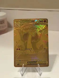 Pokemon TCG Mega Charizard X EX gold 130/094 - Image 1