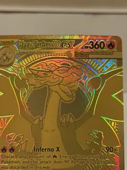 Pokemon TCG Mega Charizard X EX gold 130/094 - Image 3