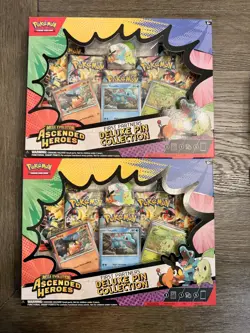 (2) Pokemon Ascended Heroes First Partner Deluxe Pin Collection – Sealed / New - Image 1