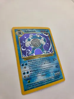 Poliwrath Unlimited Holo Rare Pokemon TCG Base Set 13/102 Base Set 1999 - Image 3
