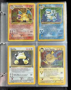 Vintage Pokemon Card Binder Collection Lot Base Set Charizard 1st Edition’s WOTC - Image 1