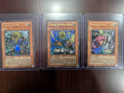 Yugioh Sphinx Set w/ Theinen Andro Teleia EP1-EN001 002 003 Movie Ultra Rare LP - Image 1