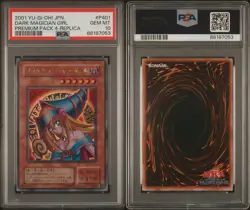 2001 Yu-Gi-Oh! Dark Magician Girl Japanese P4-01 PSA GEM MT 10 - Image 3