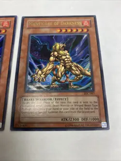 Yugioh - Manticore of Darkness IOC-067 ULTRA NM X2 - SET - Image 3