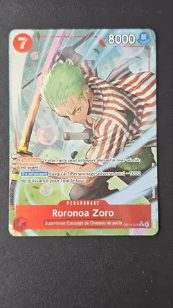 Carte ONE PIECE - Roronoa Zoro(OP14-015)R*- OP14 LES SEPT DE LA MER D'AZUR - FR - Image 1