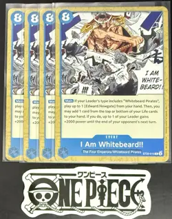 4x One Piece ST22-015 C I Am Whitebeard!!! - English - Regular - Playset - NM/M - Image 1