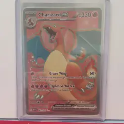 Pokemon Charizard 004/102 Base Set Holo Rare Stage 2 HP 120 Fire Spin 100 Card - Image 1