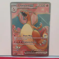 Pokemon Charizard 004/102 Base Set Holo Rare Stage 2 HP 120 Fire Spin 100 Card - Image 3