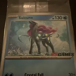 Suicune 026/094 EB Games Stamped Promo Cosmos Holo Phantasmal Pokemon Card - NM - Image 2