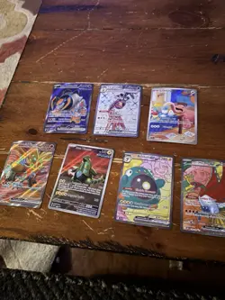 Pokemon Paradox Rift Full Art Holo Foil Lot (7 Cards) Iron Bundle ex - Image 1