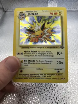 Jolteon 4/64 - Jungle - Holo Rare Vintage Pokemon Card English 1999 WOTC - Image 1