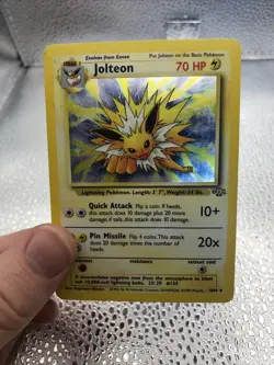 Jolteon 4/64 - Jungle - Holo Rare Vintage Pokemon Card English 1999 WOTC - Image 2