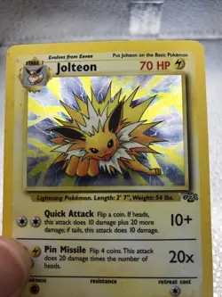 Jolteon 4/64 - Jungle - Holo Rare Vintage Pokemon Card English 1999 WOTC - Image 3