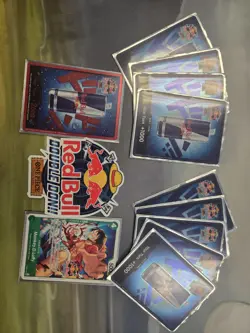 Red Bull X One Piece Card Game Double Don!! Monkey D Luffy Promo + Foil Don Set - Image 1