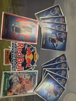 Red Bull X One Piece Card Game Double Don!! Monkey D Luffy Promo + Foil Don Set - Image 2